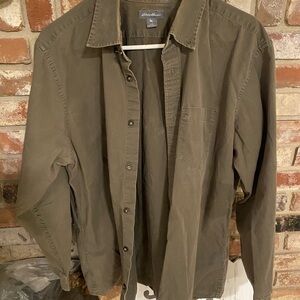 Eddie Bauer Men's Khaki Shirt Jacket